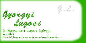 gyorgyi lugosi business card